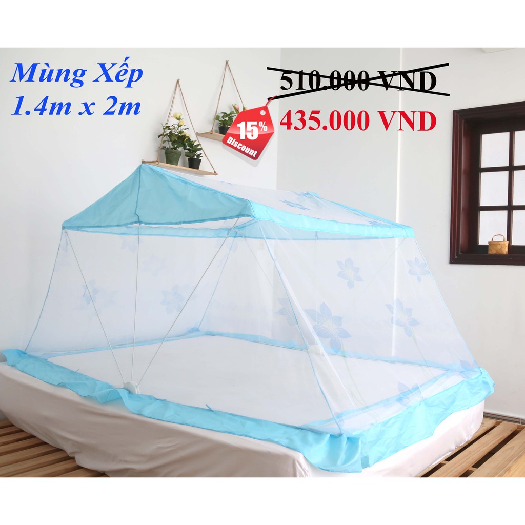 Mùng Xếp Thông Minh Hưng Ngân (loại 1m4x2m)