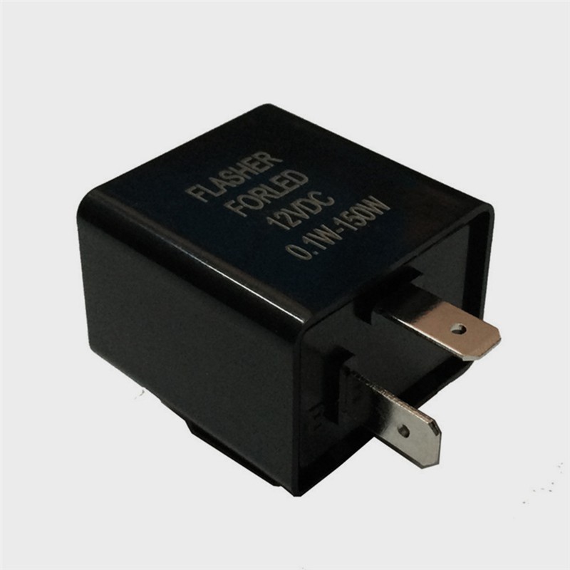 Rơ le đèn flash 12V 2 chấu có thể chuyển đổi cho xe máy