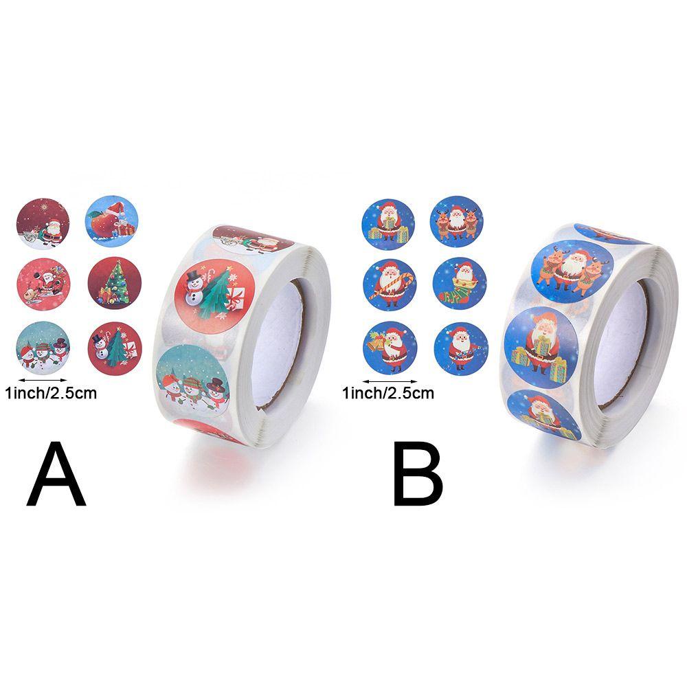 Cuộn 500 Miếng Dán Trang Trí Phong Bì Tiệc Cưới / Giáng Sinh