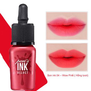 Son kem lì Ink Velvet Wow Pink hồng ngọt ngào