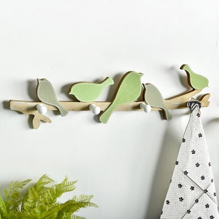 Chim gỗ treo tường dùng treo đồ, chim gỗ trang trí tường, decor tường