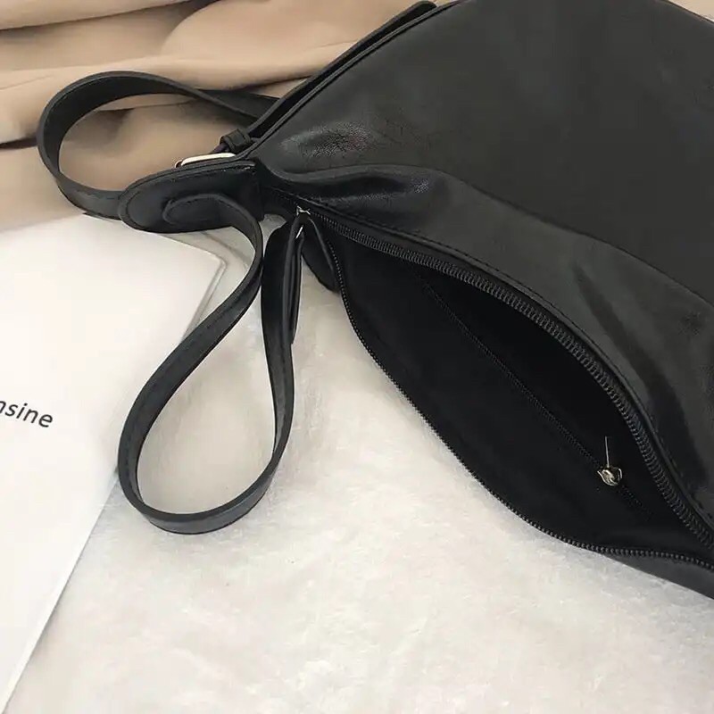 Túi đeo chéo da PU mềm size trung nhỏ style Hàn Quốc - MS15 (có sẵn)