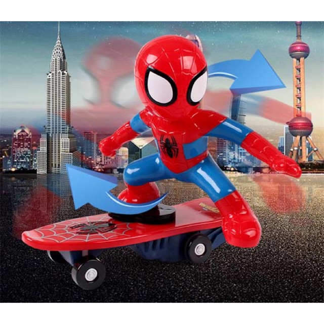 [SALE 10%] Đồ chơi người nhện Spider Man trượt ván cho bé