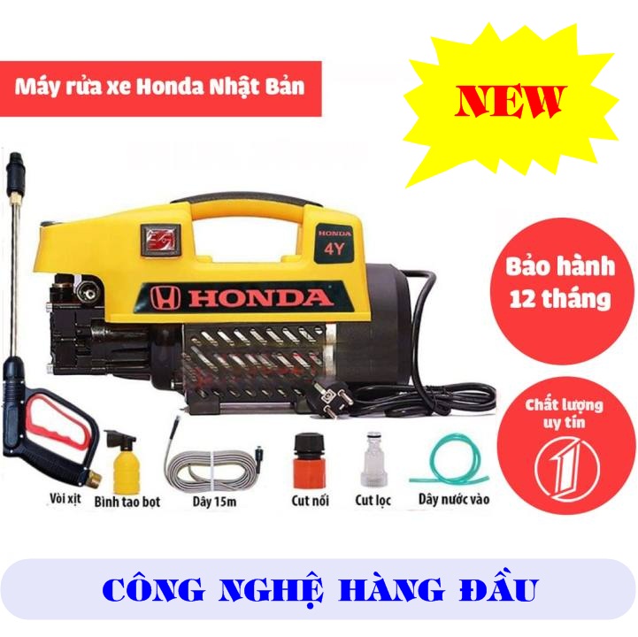 [ĐÚNG NHƯ HÌNH] Máy rửa xe HONDA công nghệ Nhật Bản-máy rửa xe máy bảo hành 12 tháng