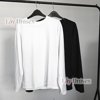 COMBO 2 ÁO THUN TAY DÀI TRƠN TRẮNG ĐEN