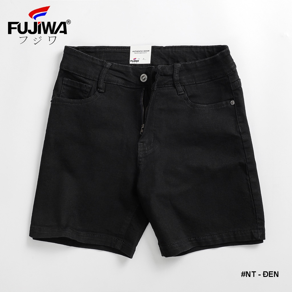 Quần Short Jean Nữ FUJIWA - NT. Lưng Cao Ngang Rốn, Co Giãn Tốt. Size 26, 27, 28, 29, 30, 31, 32 (42kg - 70kg)