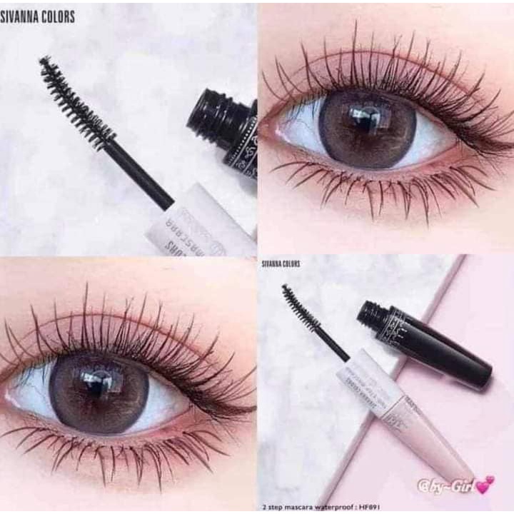 Mascara Hai Đầu Sivanna Colors Max Waterproof Lash Volume Mascara HF891
