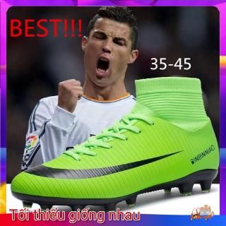 ✌[Bản gốc 100%] ✌Giày đá bóng cổ cao size 35-45 dùng cho sân cỏ nhân tạo