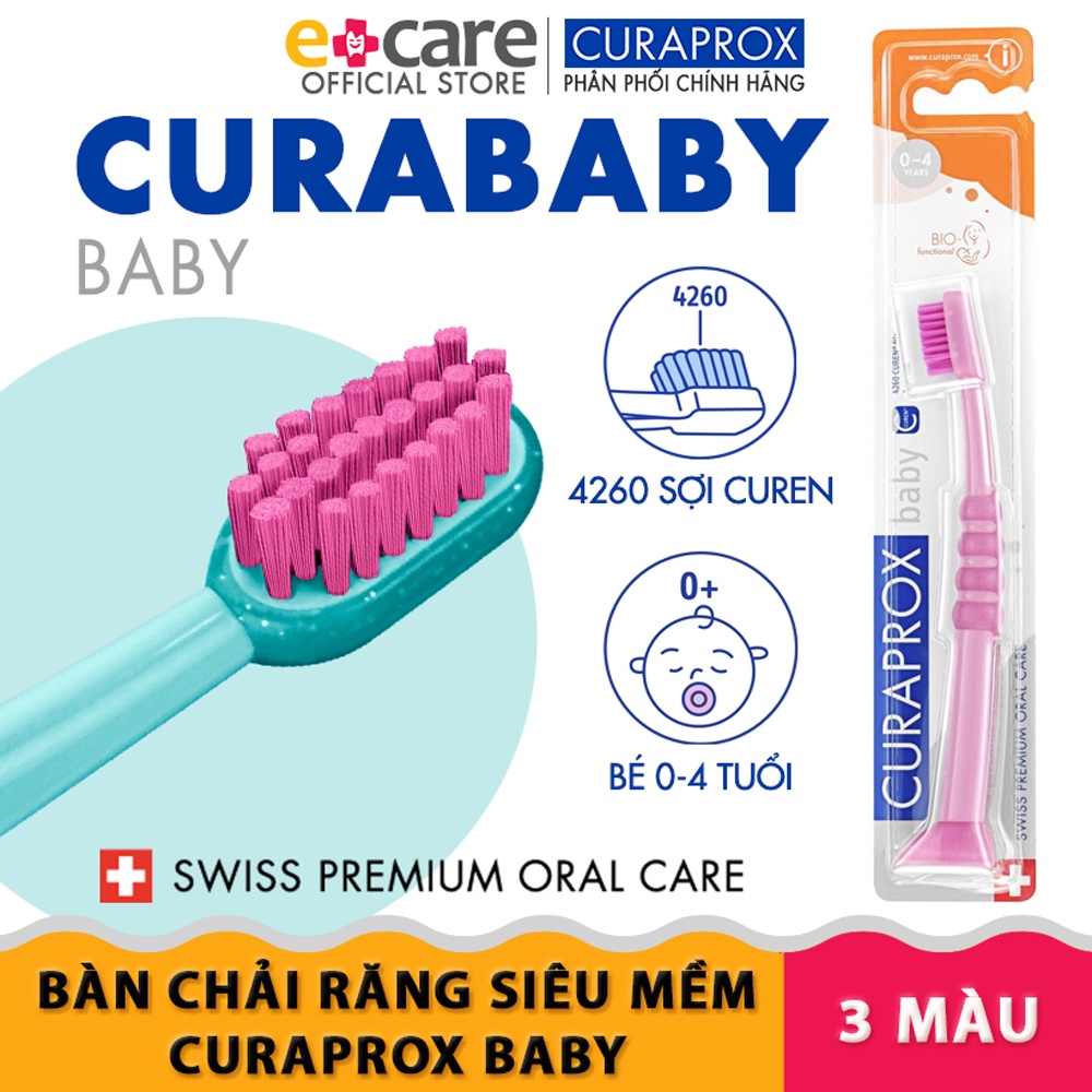 Bàn chải răng siêu mềm cho trẻ Curaprox CS Baby 4260 - Thụy Sĩ