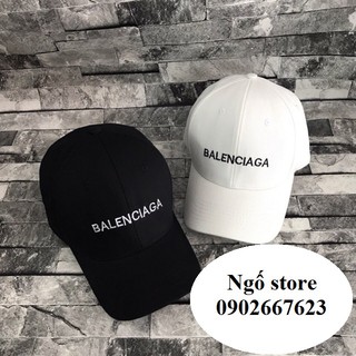 [TẶNG 1 NÓN TRƠN] Nón kết nam nữ lưỡi trai trắng đen 8965