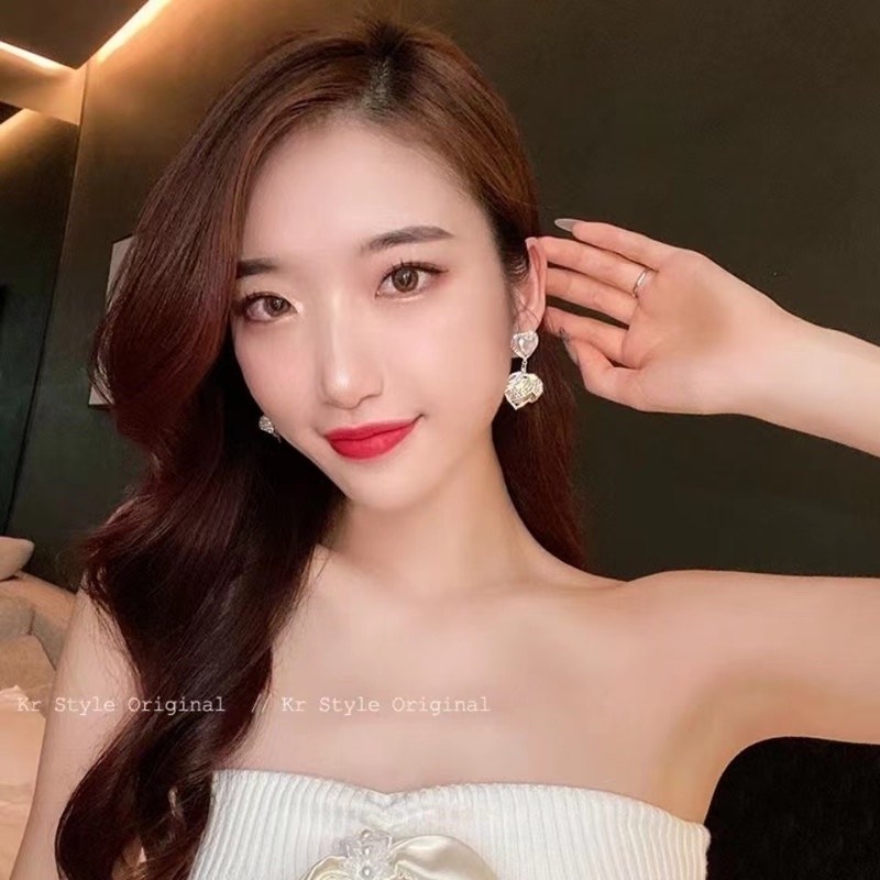 Bông Tai Ngọc Trai Hình Tròn Thời Trang Sang Trọng 2022