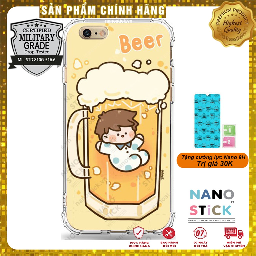 Ốp lưng iPhone chống sốc cho iPhone 6/6s/6/6s plus_Có Bảng Test Chuẩn Mỹ_in hình cute_Tặng Cường Lực iphone