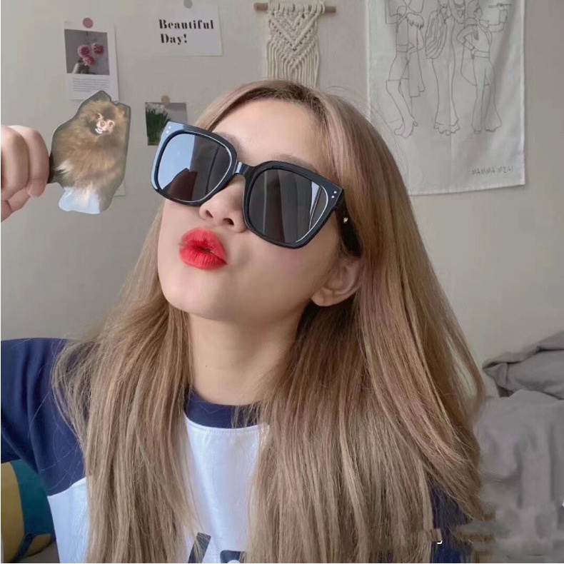 Kính mát thời trang nam nữ phong cách Ulzzang mắt kính râm vuông gọng đen hottrend siêu hot siêu bền đẹp giá rẻ 206