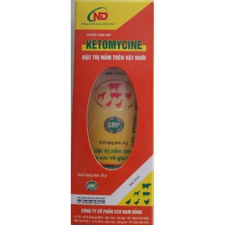 THUỐC BÔI TRỊ NẤM KETOMYCINE CHO CHÓ MÈO  25G