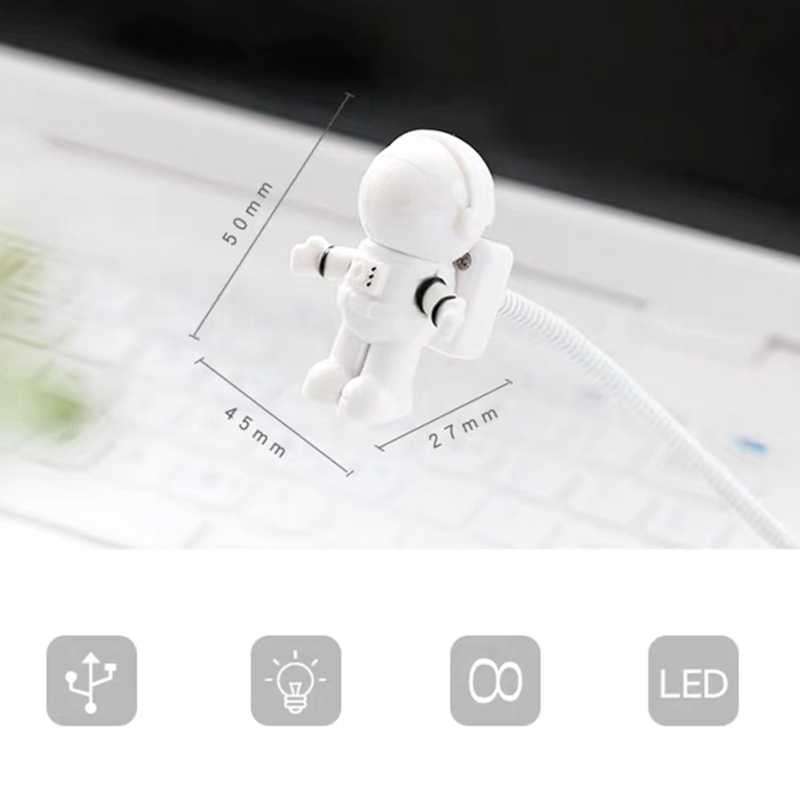 Đèn Led Để Bàn Hình Phi Hành Gia Sáng Tạo Có Cổng Sạc Usb