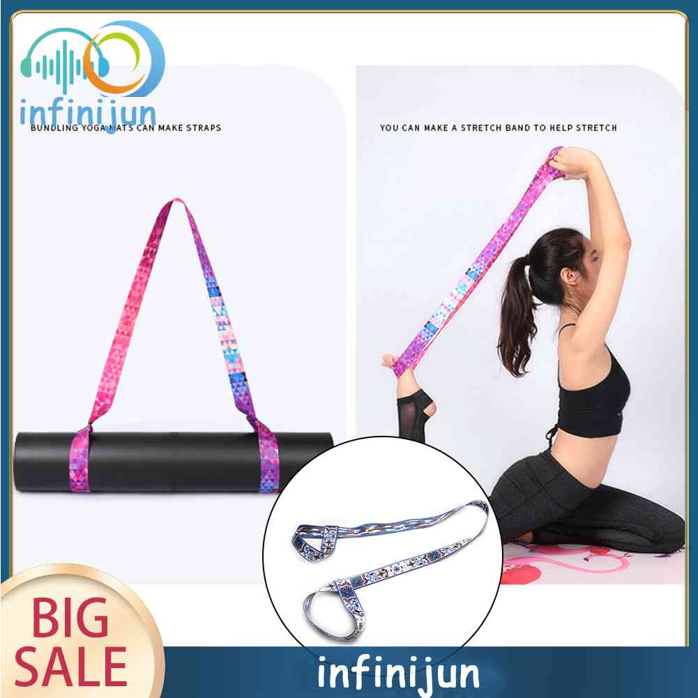 Dây Cột Thảm Tập Yoga Chỉnh Được In Họa Tiết Xinh Xắn