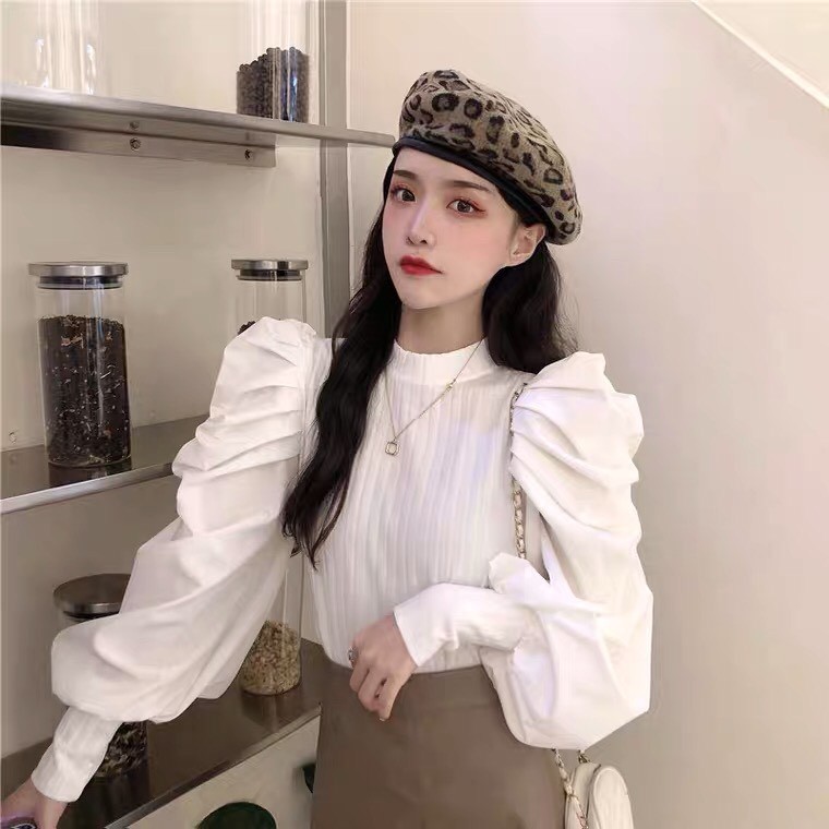 CHO EM/ Áo vai bồng xếp ly tiểu thư nhẹ nhàng thanh lịch cho các nàng