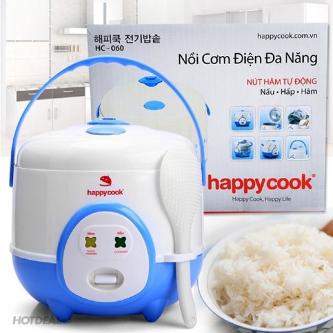 Nồi cơm điện Happycook 0.6 lít HC-60 ( mới 100% ) bảo hành 1 năm