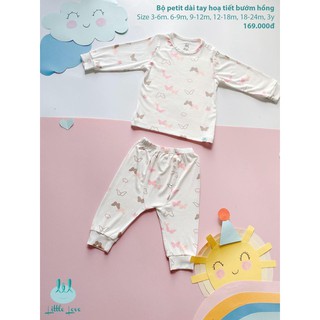 Bộ dài tay cài vai pettit mới nhất của litter