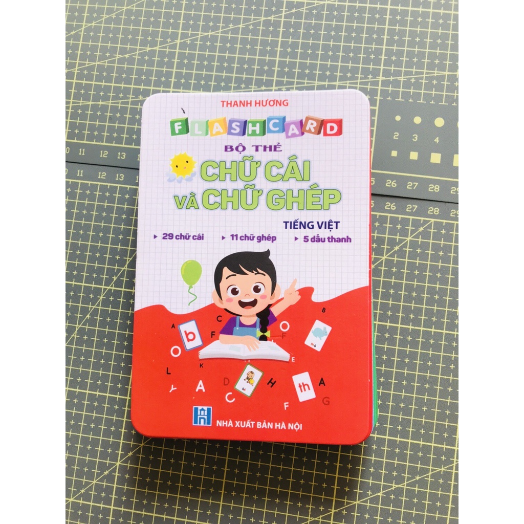 Sách - Flashcard 42 Thẻ Chữ Cái Và Chữ Ghép Đánh Vần Tiếng Việt