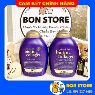BIOTIN TÍM - CẶP DẦU GỘI XẢ BIOTIN COLLAGEN MỸ - NGĂN NGỪA RỤNG TÓC, KÍCH THÍCH MỌC TÓC