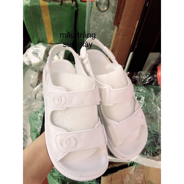 Giày sandal hai quai cao su non khuy vòng chống nước chống trơn trượt siêu dẻo êm chân