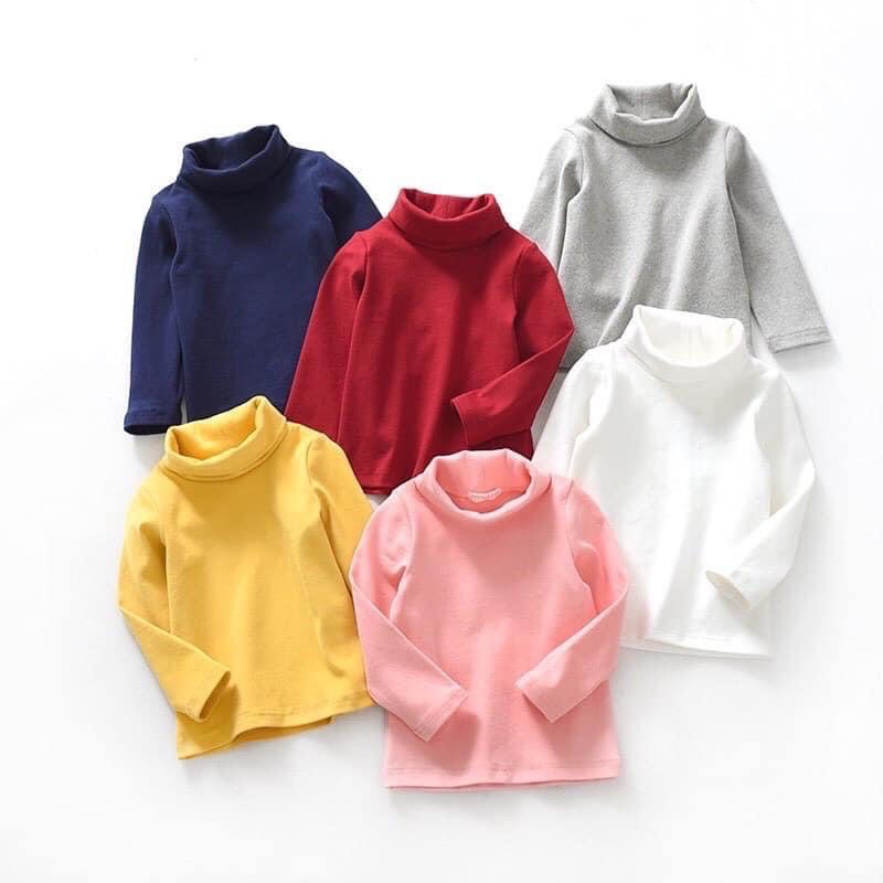 ❌HOT❌ÁO COTTON LEN CỔ LỌ 9P CHO BÉ