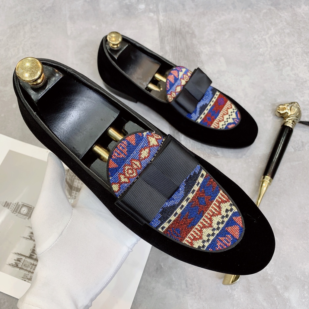 Giầy tây, giày da nam chất nhung cao cấp, kiểu dáng loafer :  153