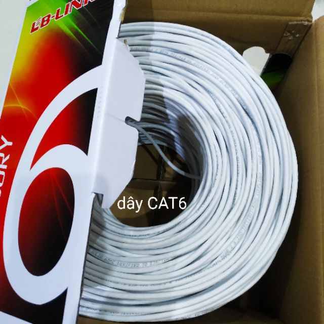 ⭐ ️🎯️ Thùng dây cáp mạng CAT6 LB-LINK UTP 💯 Chính Hãng (305m trắng)🌟