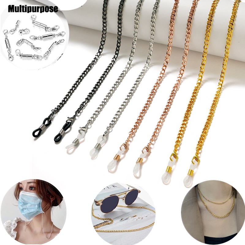 Dây Đeo Mắt Kính Bằng Kim Loại Ba Trong Một Đa Năng Thời Trang Hàn Quốc