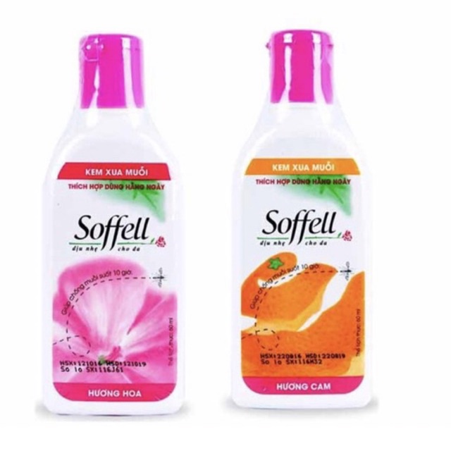 KEM BÔI CHỐNG MUỖI 2 MÙI SOFFEL[CHAI 60ML]