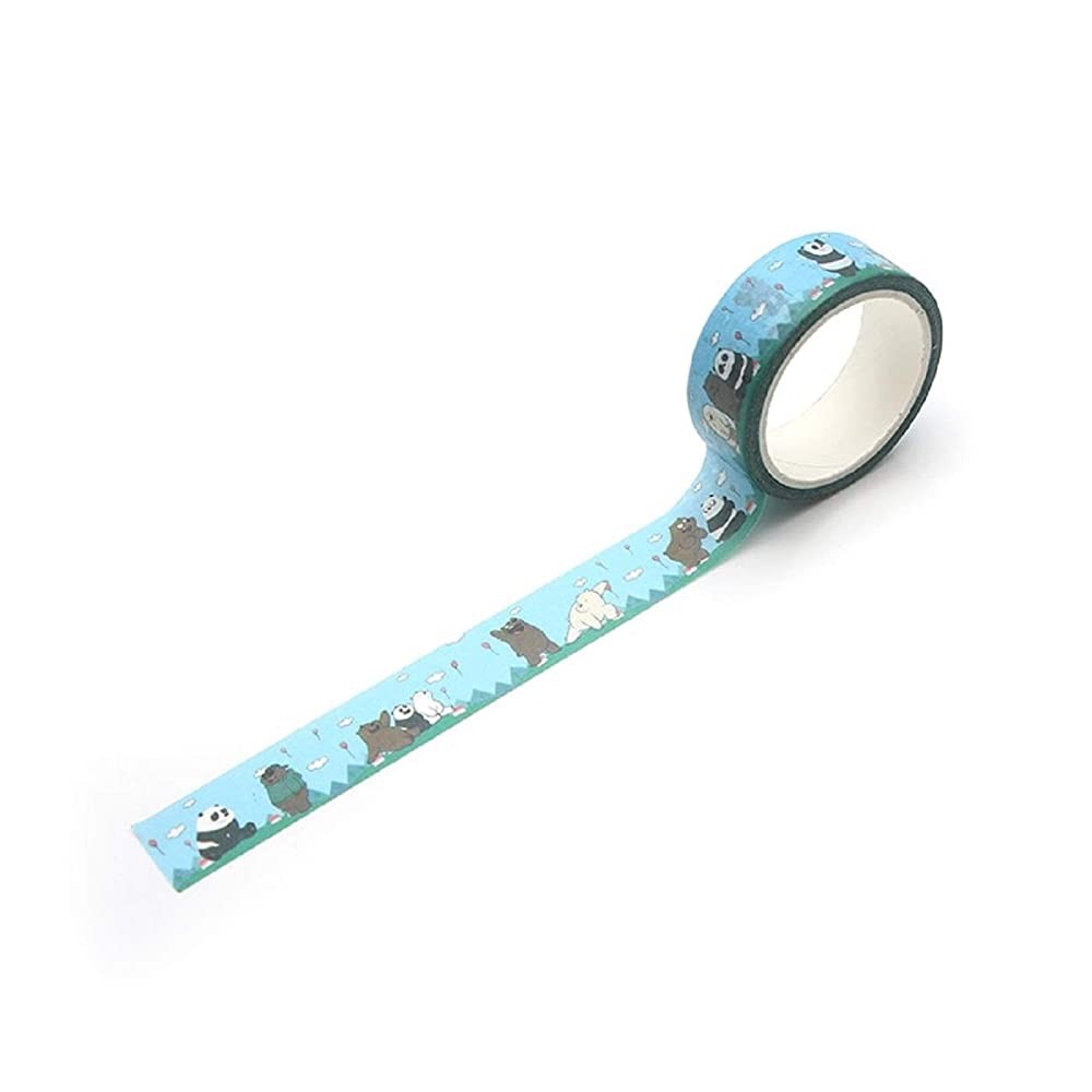 Băng keo dính trang trí washi tape hình anh em gấu We Bare Bears Chúng tôi đơn giản là gấu