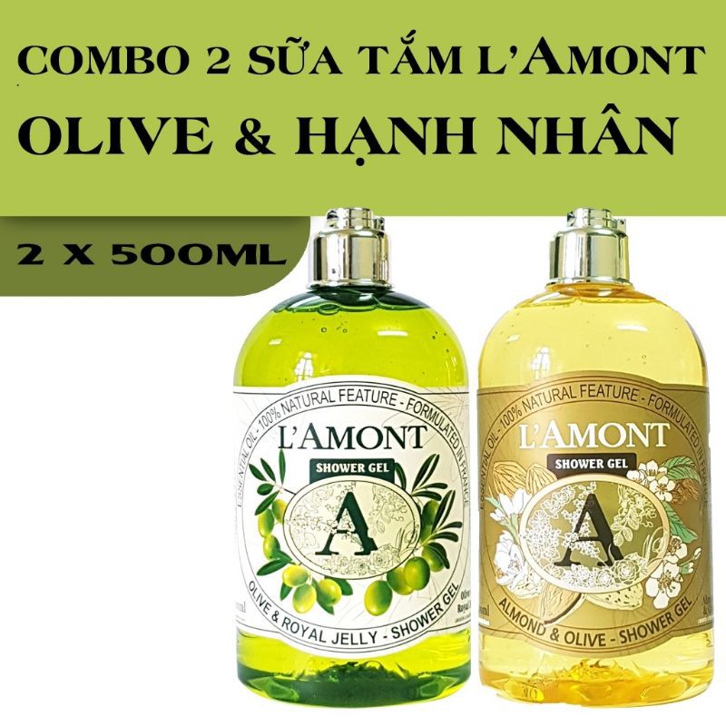 Sữa Tắm LAmont En Provence Hương Hoa Hồng và Hoa Anh Đào - 500ml/1000ml chai