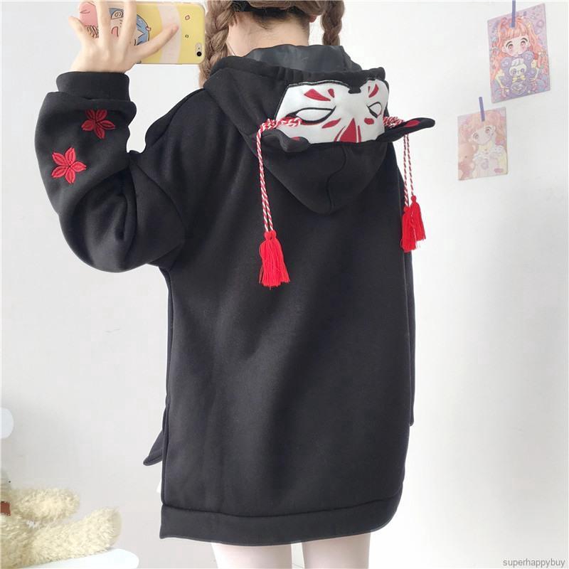 [ Mã FAGREEN1505 giảm 10% tối đa 30K đơn 99K] Áo hoodie họa tiết tai mèo phong cách Nhật Bản đáng yêu | BigBuy360 - bigbuy360.vn