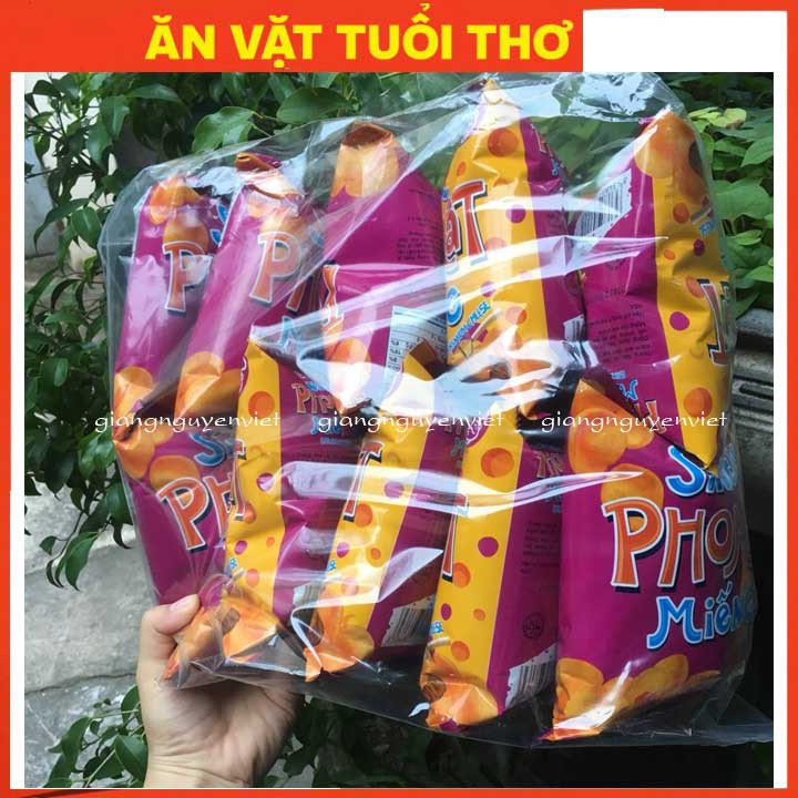 Bịch 10 goi bim bim Snack Phomat miếng 15g/gói