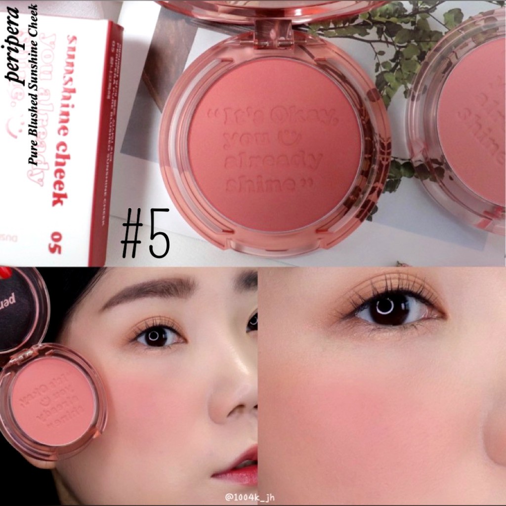 Má hồng Peripera Pure Blushed Sunshine Cheek