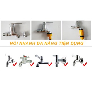 Cút cấp nước ren trong 21 và 27 , Khớp nối nhanh lionking