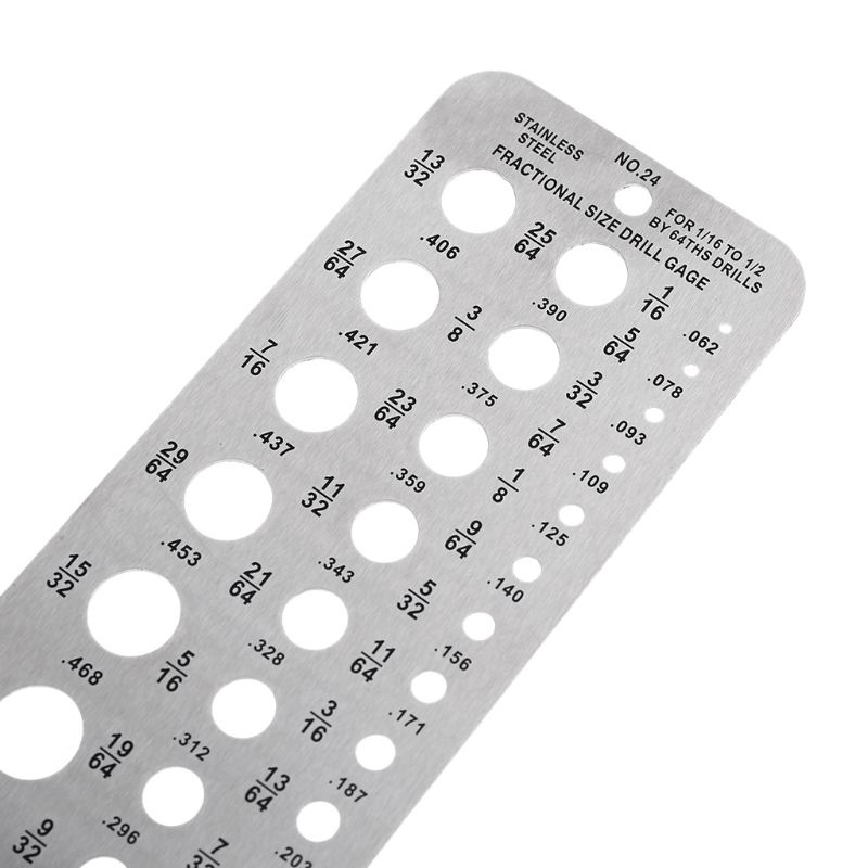 Bộ 29 Mũi Khoan Bằng Thép Không Gỉ Chuyên Dụng Cho 1 / 16 Đến 1 / 2 by 64ths