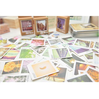 Hôp 40 mini postcard phong cảnh dễ thương