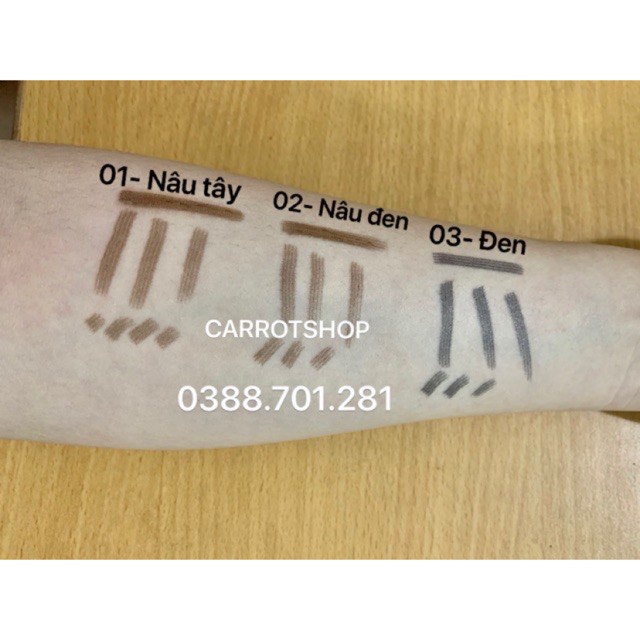 Bút chì kẻ mày phẩy sợi 4D Suake dạng nước tự nhiên-kháng nước