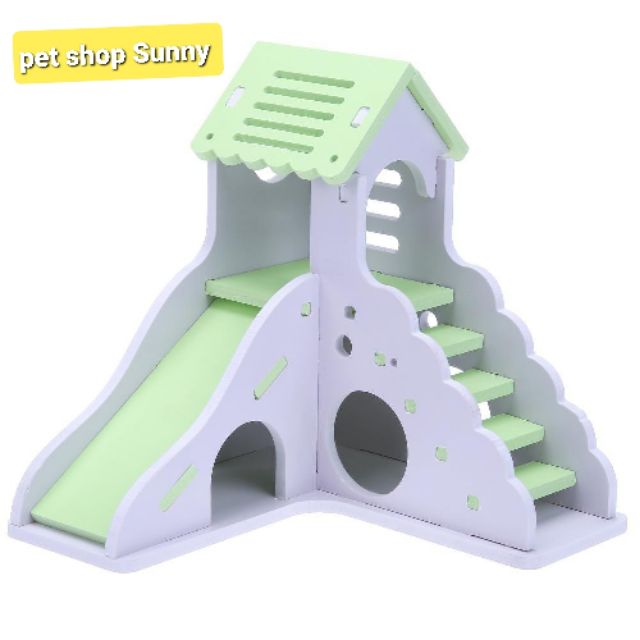 Nhà ngủ tháp canh gỗ cho hamster