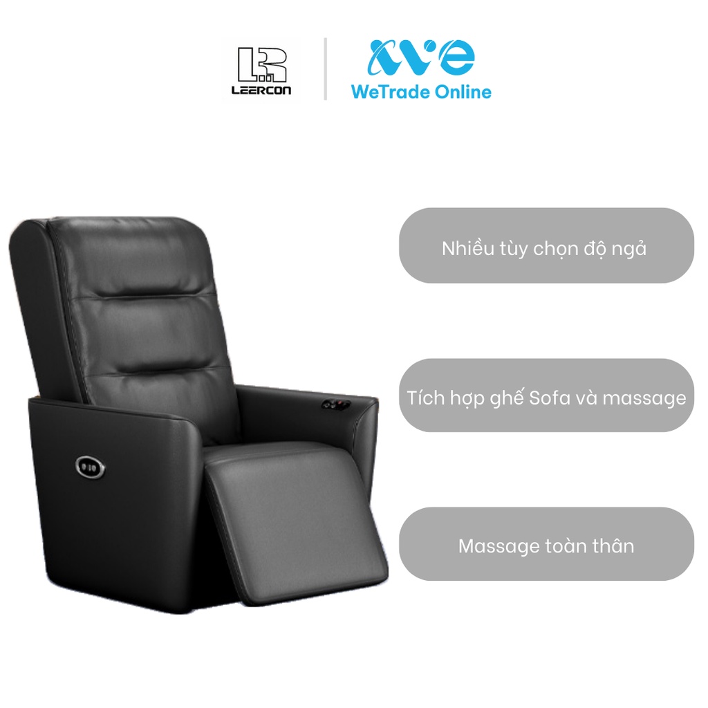 Sofa massage Leercon LEK - 988M2 sưởi nhiệt hồng ngoại có chức năng ngả lưng thư giãn màu sắc sang trọng