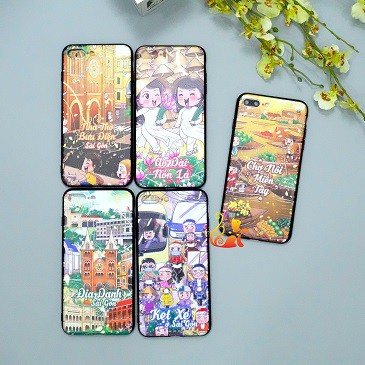 Ốp 4D vân nổi "Đặc Sản Sài Gòn" - Địa danh - IPhone 5/6/6s/6+/6s+/7/8/7+/8+/X