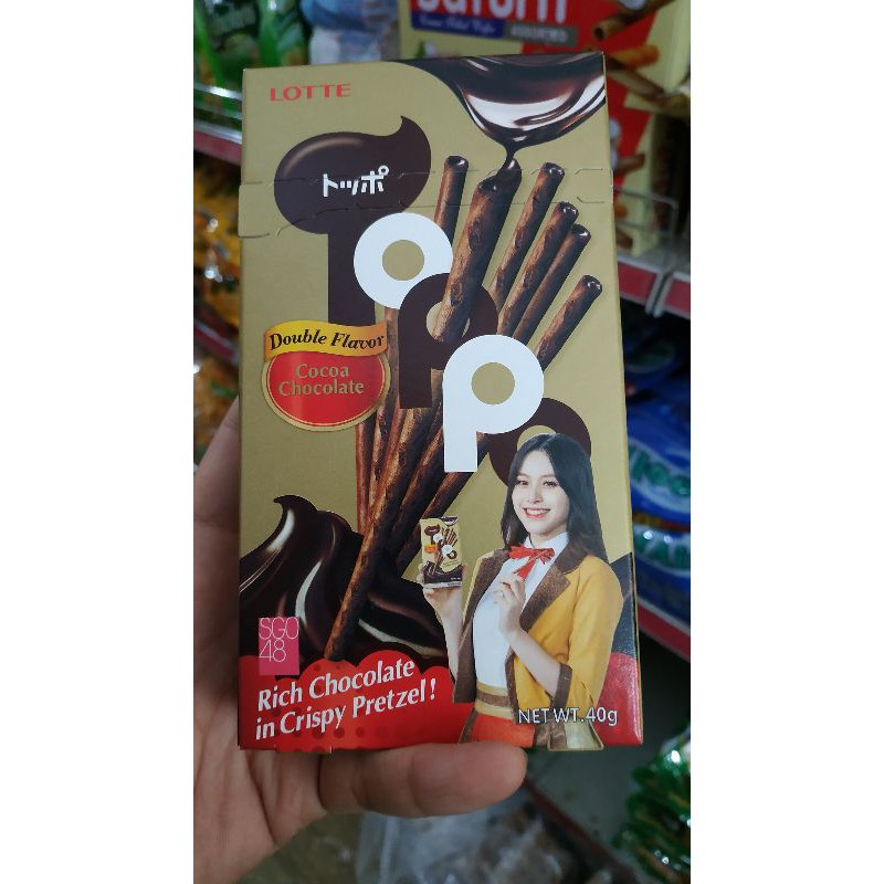 Bánh que chấm toppo hương vani và ca cao 40g