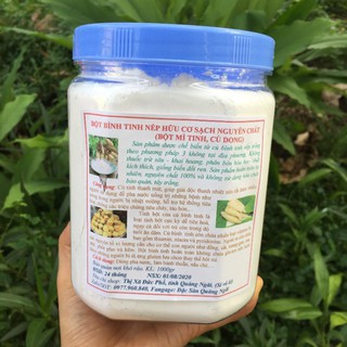 1KG BỘT BÌNH TINH HỮU CƠ ORGANIC NGUYÊN CHẤT LOẠI 1-BỘT MÌ TINH, CỦ DONG, HOÀNG TINH