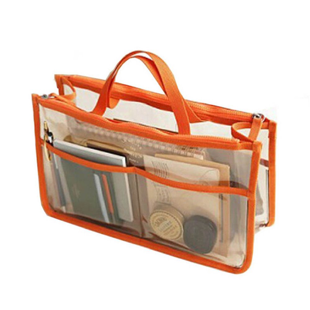 Túi Đựng Đồ Du Lịch Bằng Nhựa Pvc Trong Suốt Có Khóa Kéo Đôi