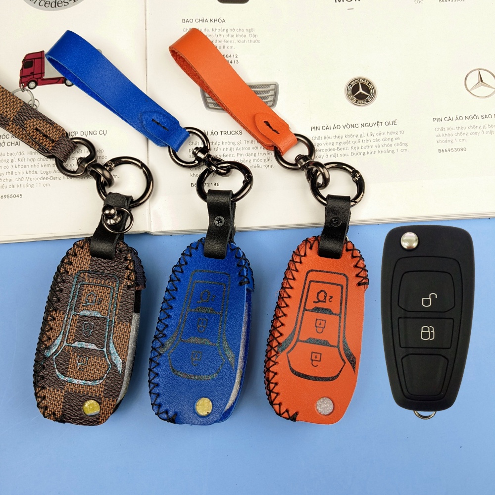 Bao da chìa khóa ford ranger xls,xlt,Bọc chìa khóa ford wildtrak (FRG móc A)