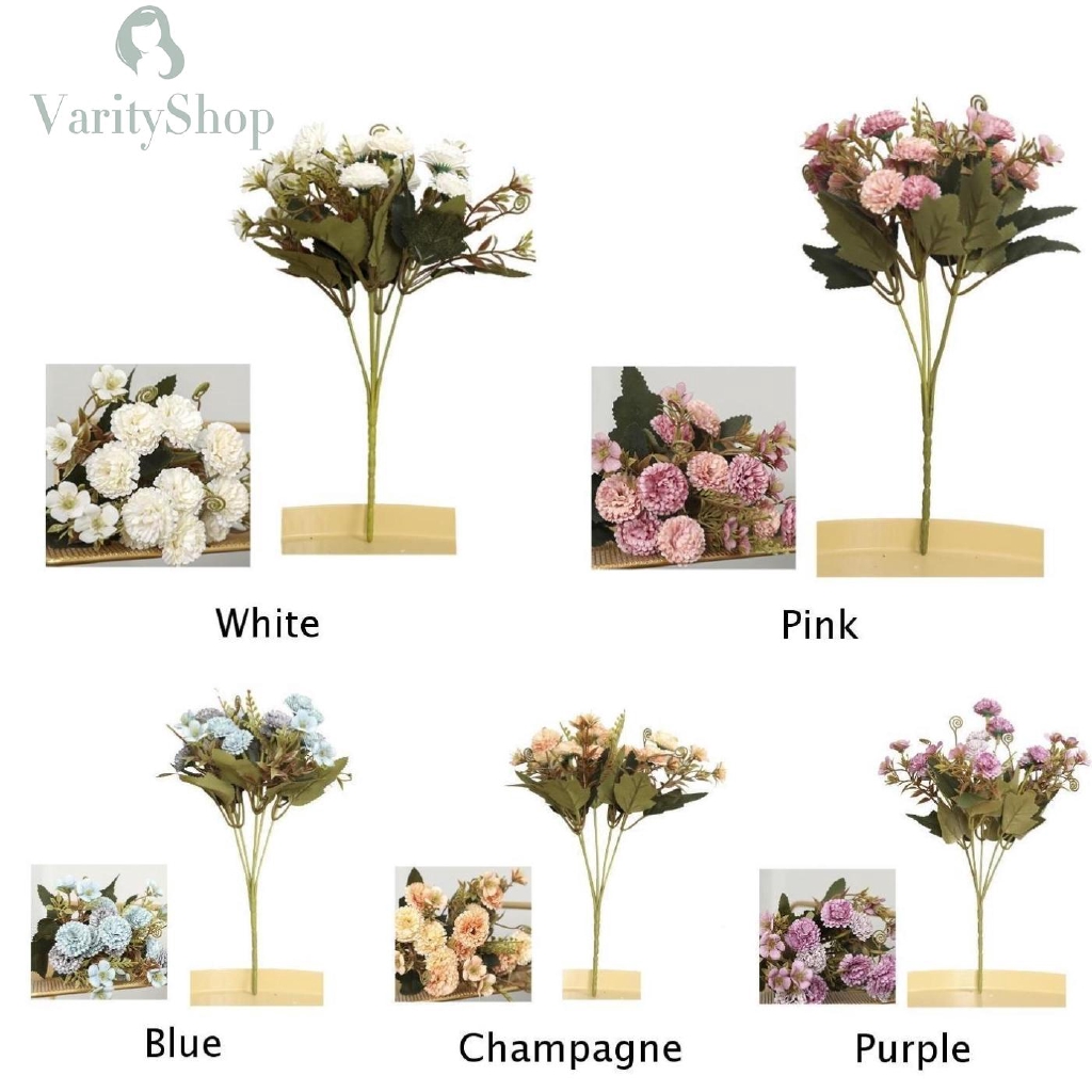 Hoa hồng lụa bó 11 hoa 30cm 5 màu dùng trang trí DIY tiện dụng