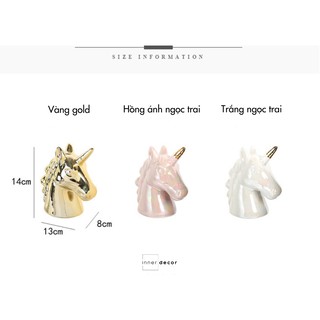 [SẴN] Tượng kỳ lân unicorn trang trí