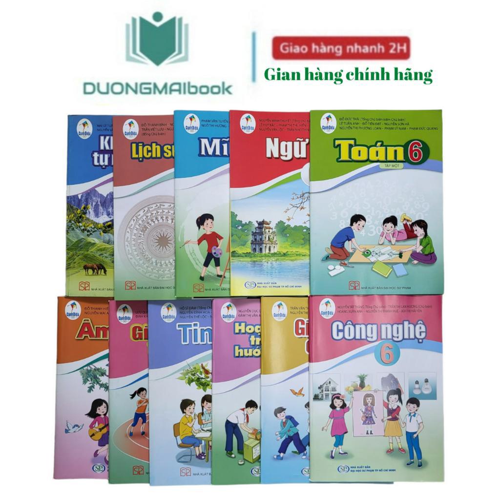 Sách - Trọn bộ sách giáo khoa lớp 6 (2023) Cánh Diều 13 cuốn (bán kèm 3 bút bi)
